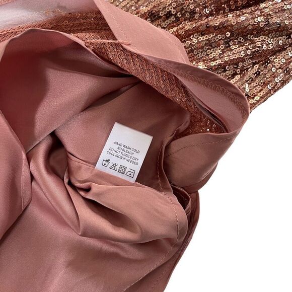 MAJORELLE Maizie Midi Dress in Rose Gold - Picture 7 of 11